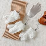  Tất Kid nhún ren gân dọc 