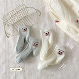  Tất Kid mặt lưới gấu chữ nơ 