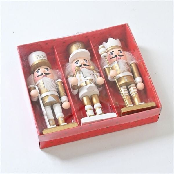  Người gỗ decor Giáng Sinh 15cm 