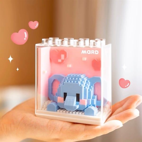  Xếp hình thú hộp kính 9x9cm 