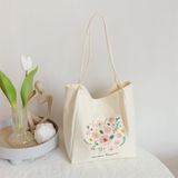  Túi tote quai mảnh vườn hoa 