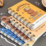  Sổ lò xo mini Capybara 10cm 80 tờ 
