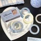  Set 4 chun lò xo Cheer xanh trắng 