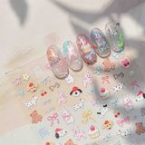 Sticker dán móng Tomoni thú dễ thương 
