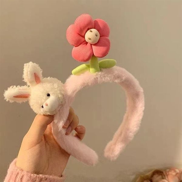 Bờm thỏ hoa bông hồng 
