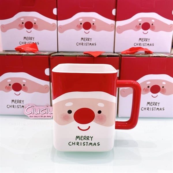  Cốc Giáng Sinh vuông 400ml 