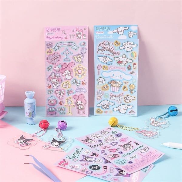  Sticker Sanrio ánh nhũ 