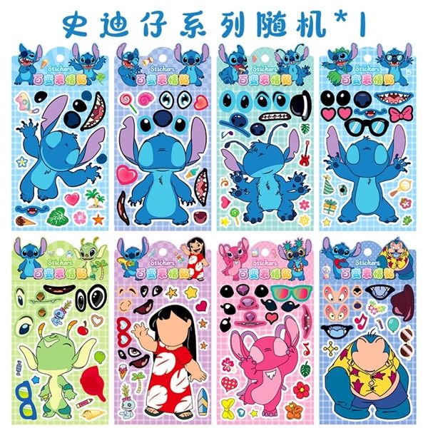  Sticker ghép bộ phận nhân vật 