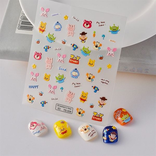  Sticker dán móng nhân vật Disney 