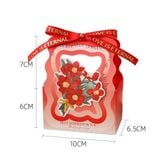  Túi quà gập miệng mini giỏ hoa ruy băng 