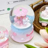  Quả cầu đèn nhạc kim tuyến đu quay hoa 