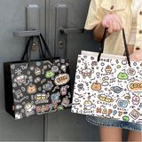  Túi quà chữ hình nhí đen trắng 