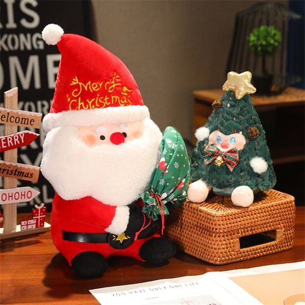  Ông già Noel bông ôm túi quà 
