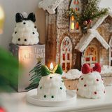  Nến thơm Giáng Sinh cây thông nơ đỏ 7cm 