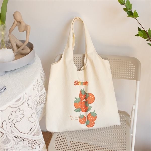  Túi tote quả đào 