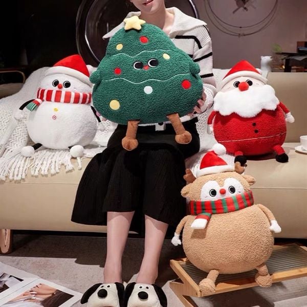  Gấu bông Giáng Sinh bụng tròn 40cm 