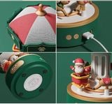 Đèn hộp nhạc Giáng Sinh vòng xoay tuần lộc 