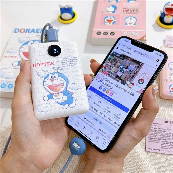  Sạc dự phòng Doraemon 10.000mAh 