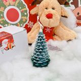  Nến thơm Giáng Sinh cây thông phủ tuyết to 14cm 