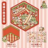  Sticker góc phòng 3/4 Giáng Sinh DIY 