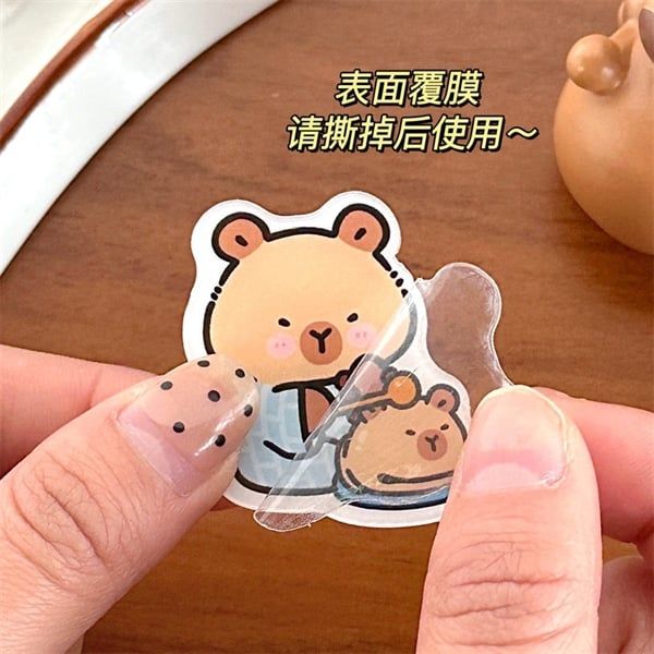  Set 3 móc khoá Capybara dẹt 