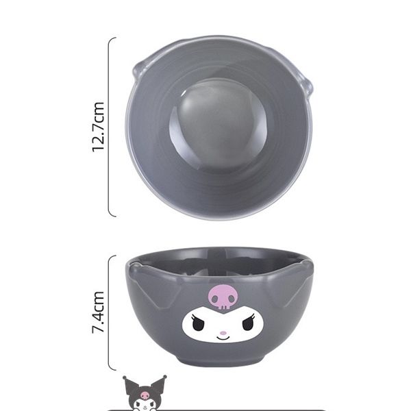  Bát sứ Kuromi 3D 12,6cm 