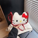  Túi da đeo chéo Hello Kitty tai nổi 