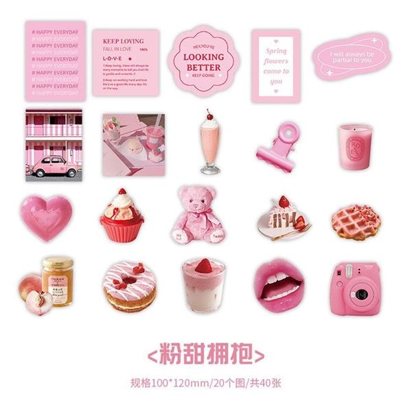  Sticker Zaomo vật dụng 40 miếng 