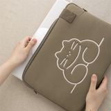  Túi đựng ipad / laptop đeo chéo Mèo xanh 