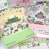  Thiệp dựng 3D bánh sinh nhật 2 cún 