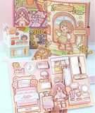  Box sổ + background ghép hình DIY Small Mochi + dụng cụ 