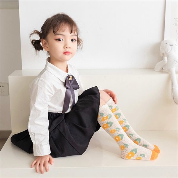  Tất lưới cao cổ hoa nhí Kid (Freesize >4 tuổi) 