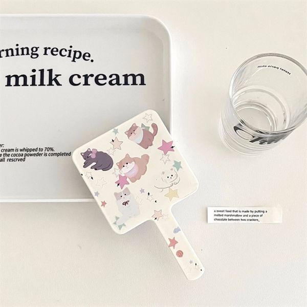  Gương vuông cầm tay 15x9cm 