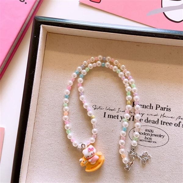  Vòng cổ Hello Kitty hạt nhỏ 
