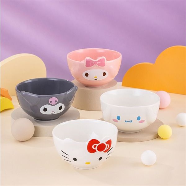  Bát sứ Kuromi 3D 12,6cm 
