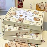  Hộp quà gập gấu bánh vàng 20x13x3cm 