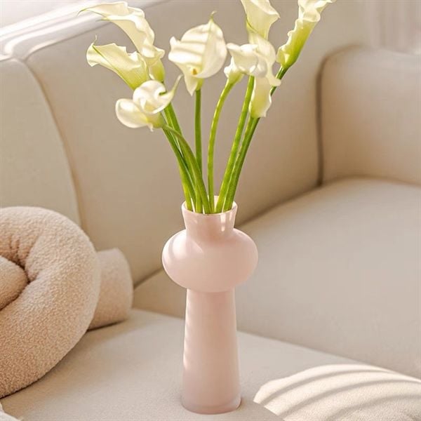  Lọ hoa thuỷ tinh cổ bầu đế cao 29cm 