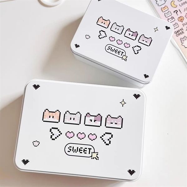  Hộp thiếc đa năng 4 mèo Sweet 12x9x4cm 