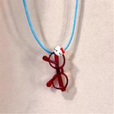  Vòng cổ dây vải kính Hello Kitty 