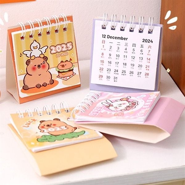  Lịch 2025 mini Capybara 