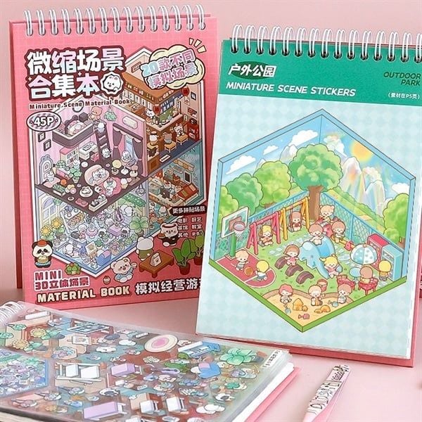  Sổ Sticker Telado decor góc phòng 25 trang 