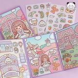  Sticker nổi nam châm 3 background bé Telado 