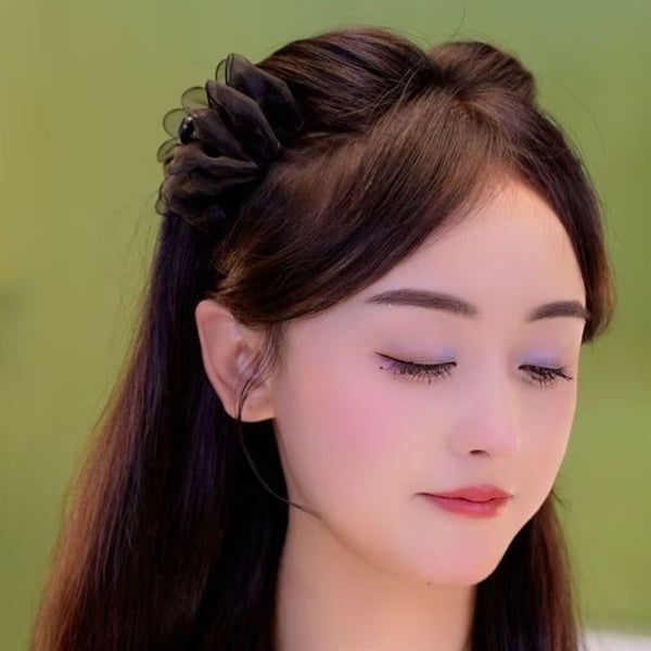  Kẹp càng cua voan gấp nếp mini 