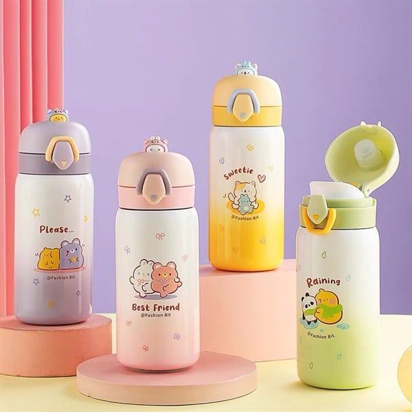  Bình giữ nhiệt ombre thú ló mặt 400ml 