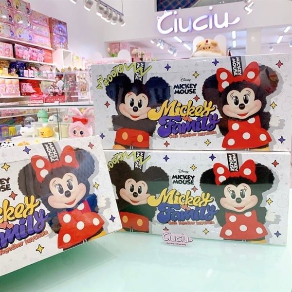  Blind box Mickey Family Cute Together Keychain 