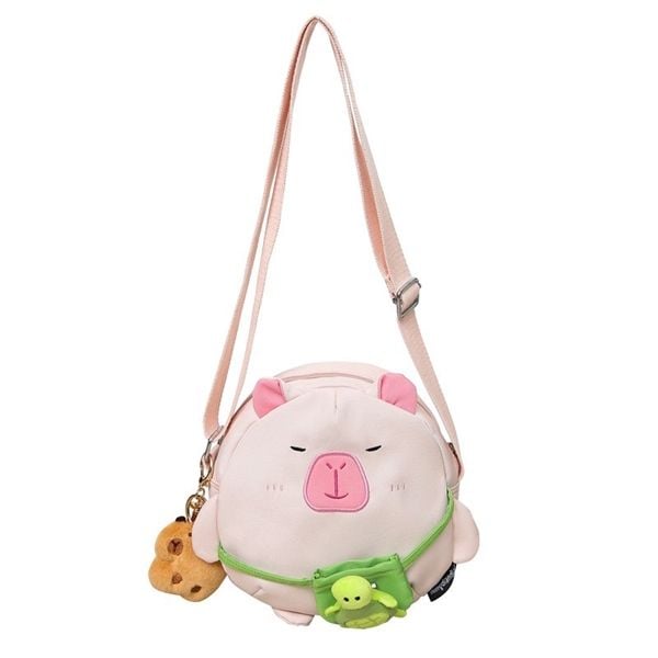  Túi Capybara túi rùa + móc khoá bông 