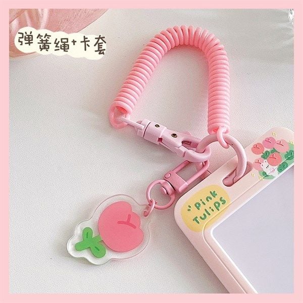  Dây đeo thẻ lò xo thỏ tulip 