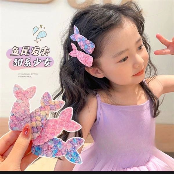  Set 2 kẹp cá sequin lấp lánh 