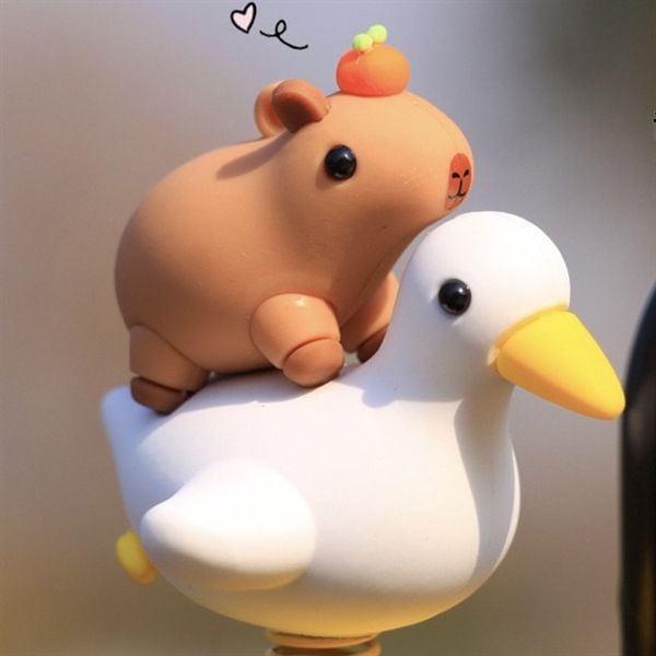  Mô hình Capybara nhún lò xo 