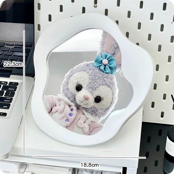  Gương để bàn viền sóng 21cm 